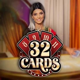 Official Live Casino logo: 32 Cards by Ezugi at Bassbet Casino