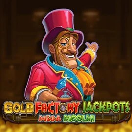 Play Gold Factory Jackpots Mega Moolah slot by Aurum Signature Studios on basssbet.it