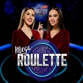 Mega Roulette game by Pragmatic Play – logo hosted on Bassbet Casino