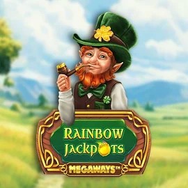 Rainbow Jackpots Megaways logo by Red Tiger Gaming at Bassbet Casino